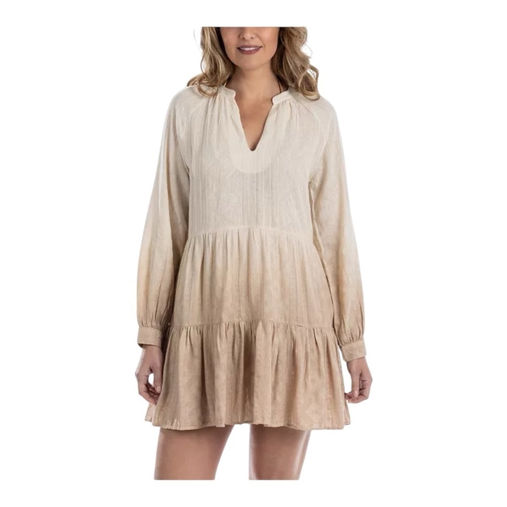Dotti Ombre Cotton Swim Cover-Up Dress NWT